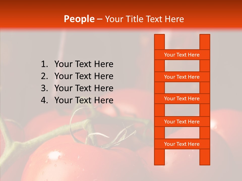 Ripened Group Tomato PowerPoint Template