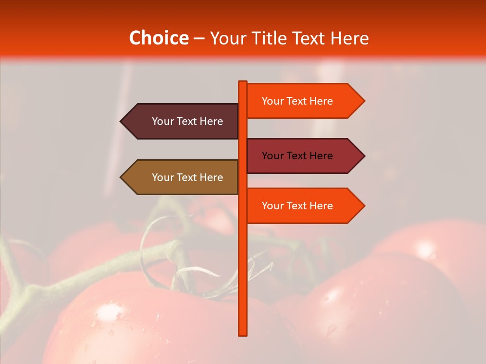 Ripened Group Tomato PowerPoint Template
