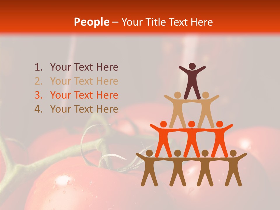 Ripened Group Tomato PowerPoint Template