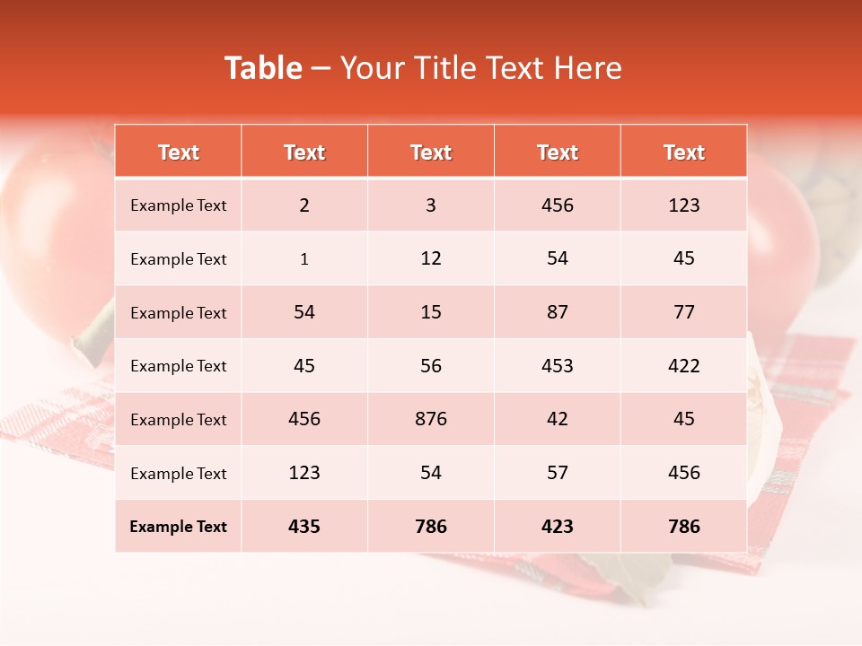 Red Boil Reflected PowerPoint Template