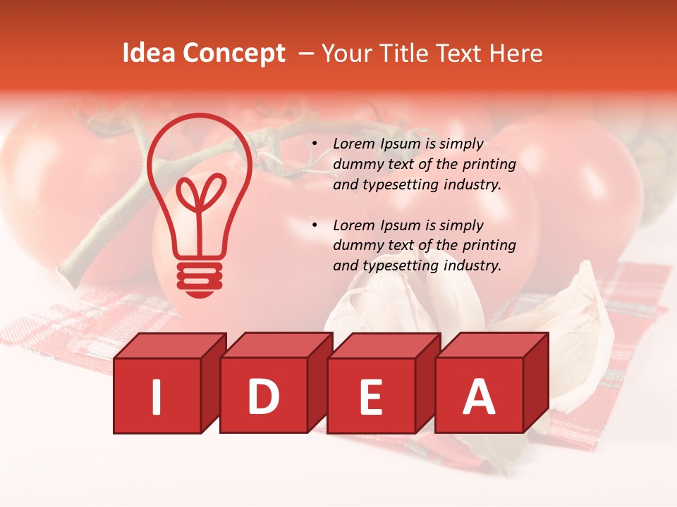Red Boil Reflected PowerPoint Template