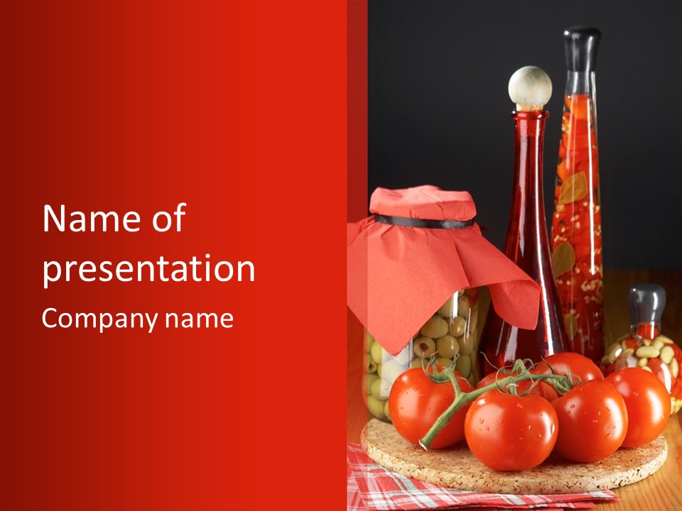 Profit Eat Tablecloth PowerPoint Template