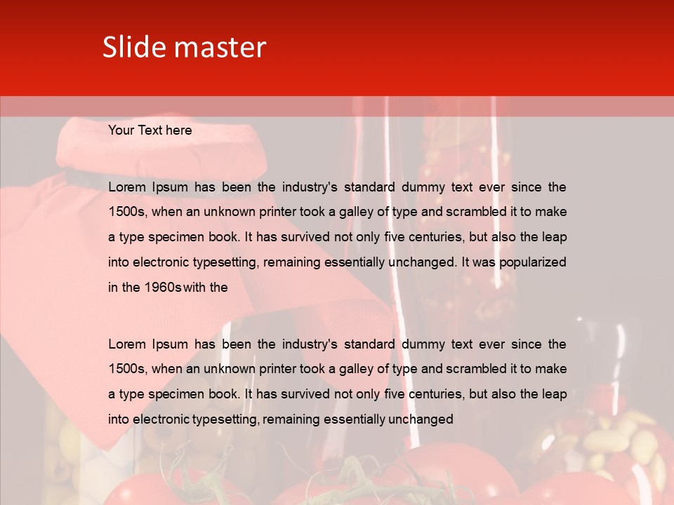 Profit Eat Tablecloth PowerPoint Template