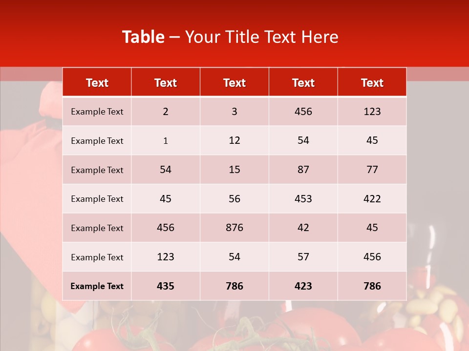 Profit Eat Tablecloth PowerPoint Template
