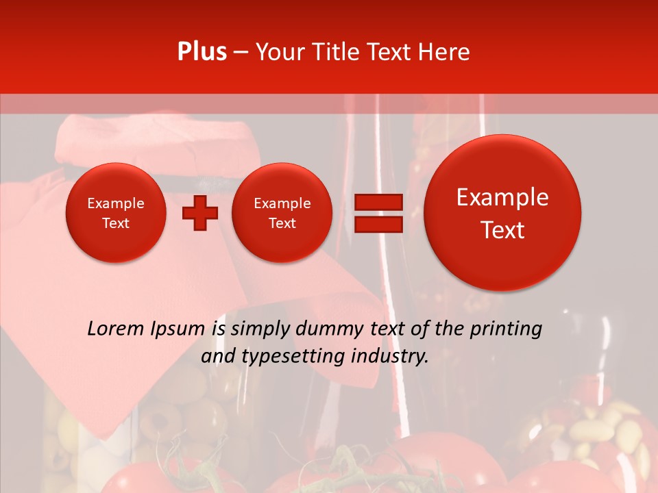 Profit Eat Tablecloth PowerPoint Template