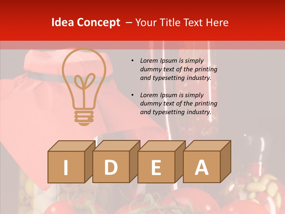 Profit Eat Tablecloth PowerPoint Template