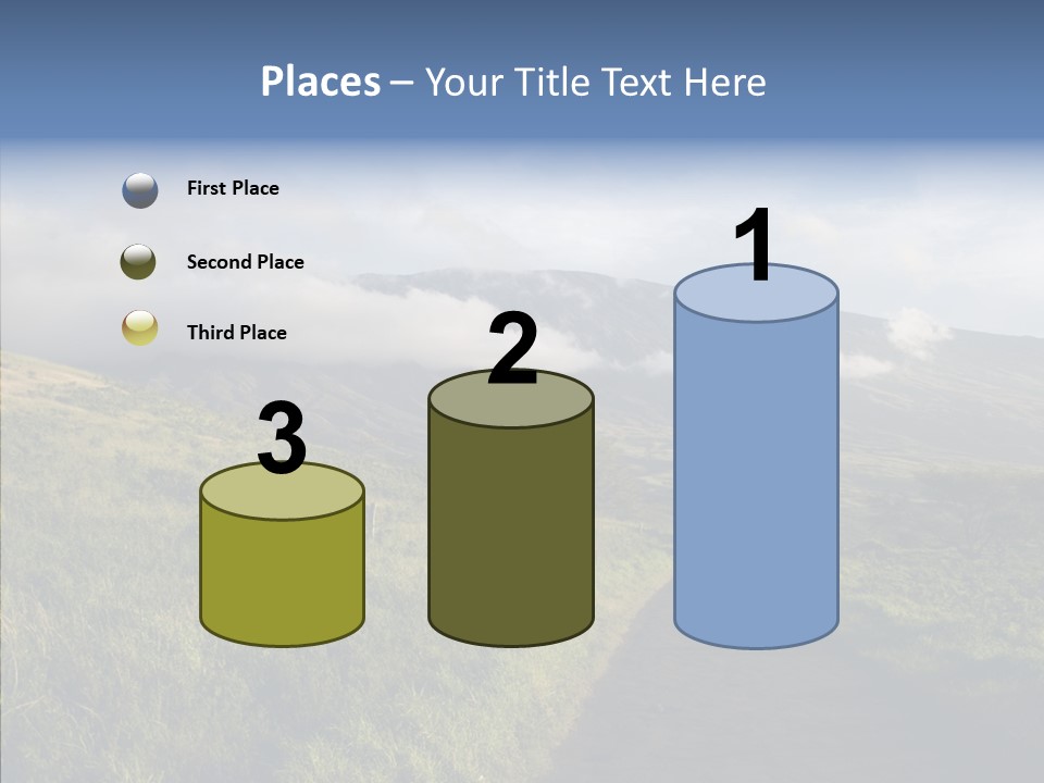 Cloud Pretty Green PowerPoint Template
