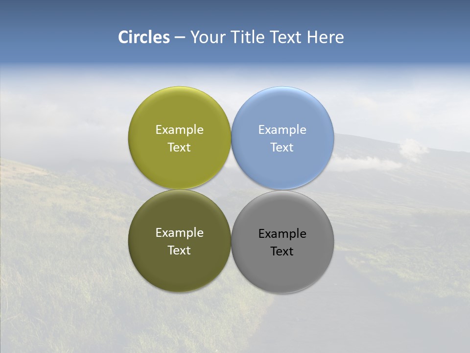 Cloud Pretty Green PowerPoint Template