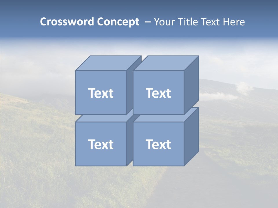 Cloud Pretty Green PowerPoint Template