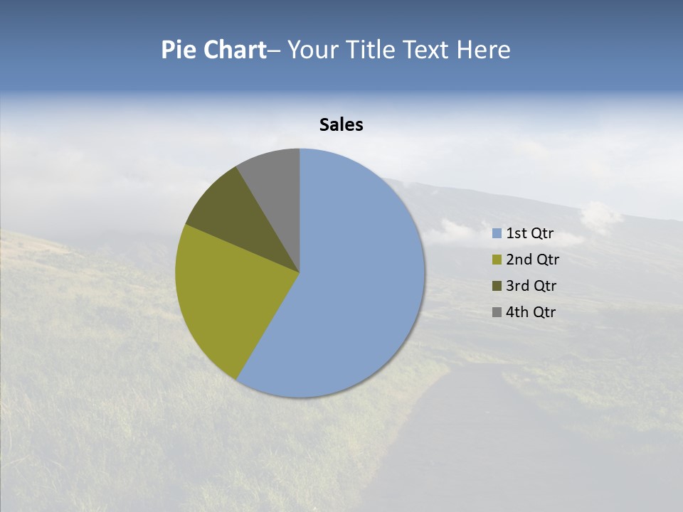 Cloud Pretty Green PowerPoint Template