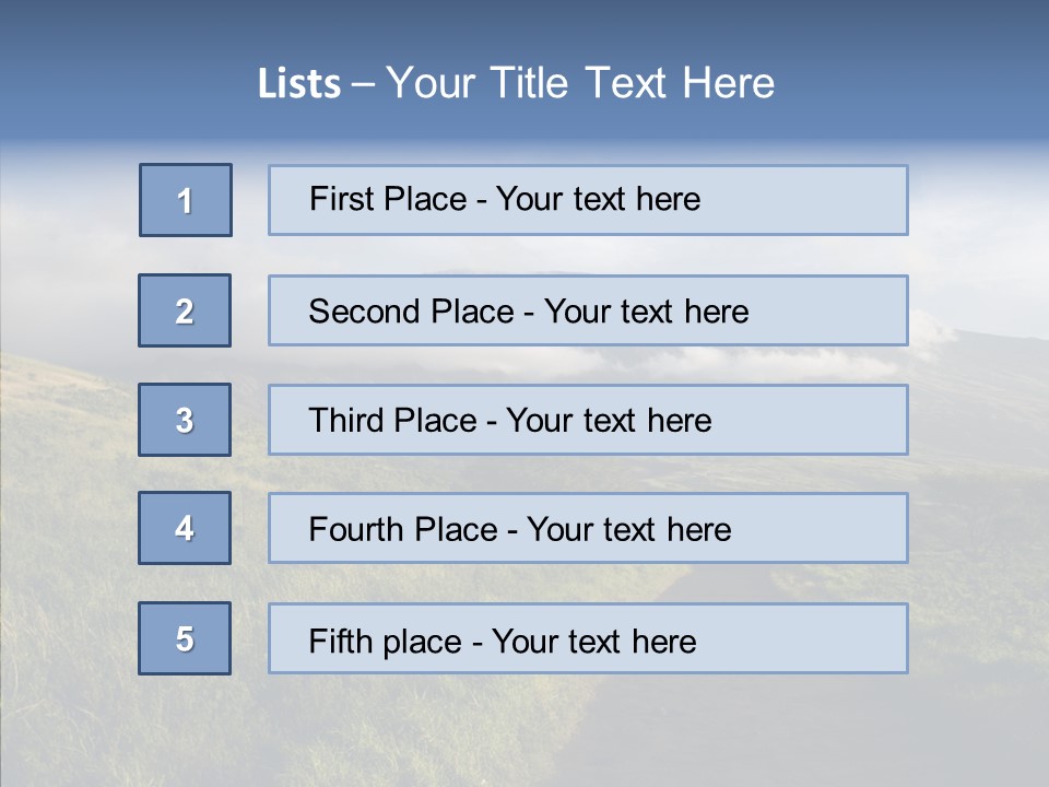 Cloud Pretty Green PowerPoint Template