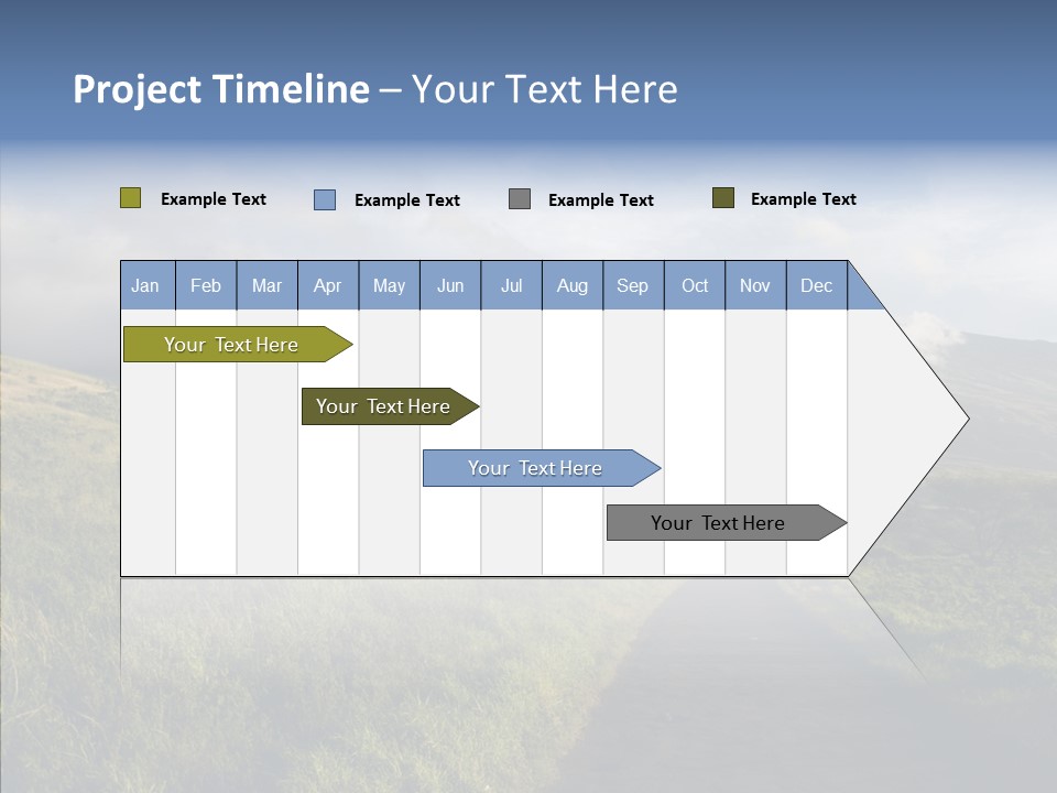 Cloud Pretty Green PowerPoint Template