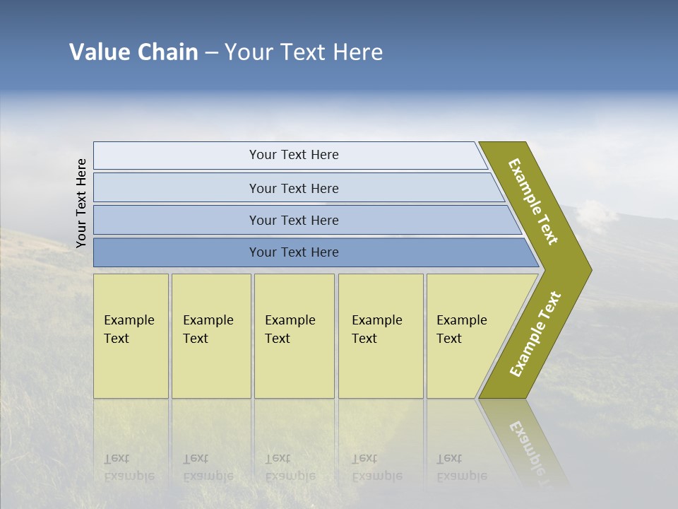 Cloud Pretty Green PowerPoint Template