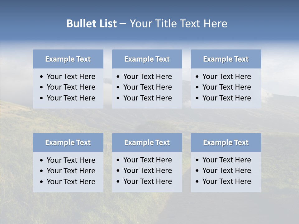Cloud Pretty Green PowerPoint Template