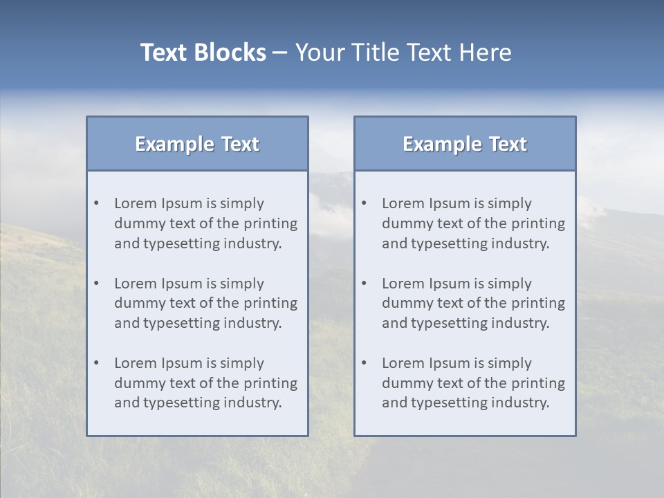 Cloud Pretty Green PowerPoint Template