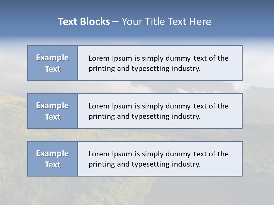 Cloud Pretty Green PowerPoint Template