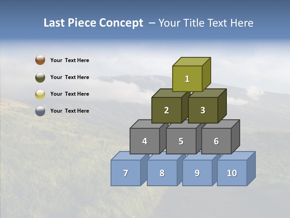Cloud Pretty Green PowerPoint Template