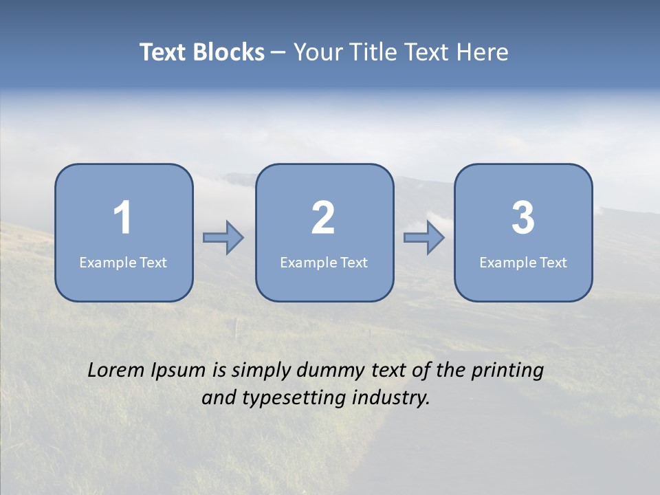 Cloud Pretty Green PowerPoint Template