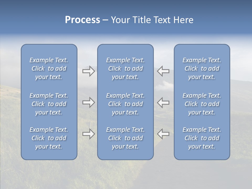 Cloud Pretty Green PowerPoint Template