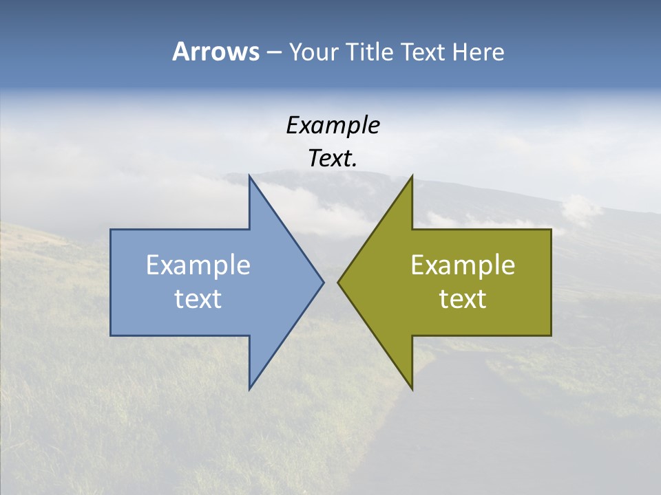 Cloud Pretty Green PowerPoint Template