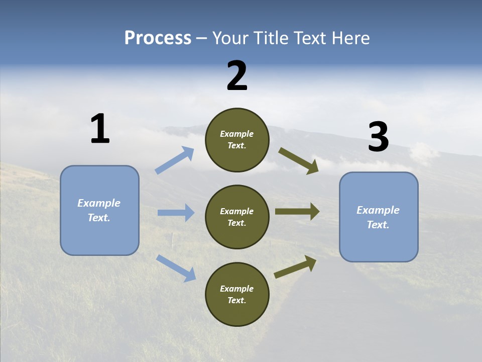 Cloud Pretty Green PowerPoint Template