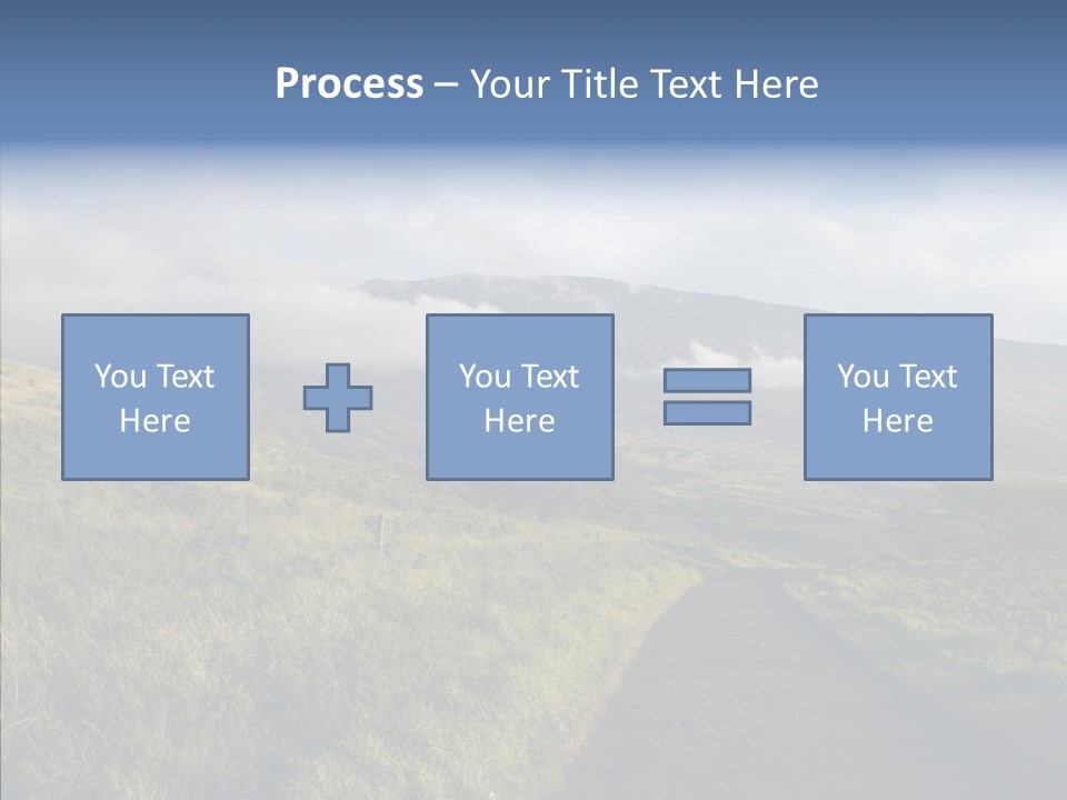 Cloud Pretty Green PowerPoint Template