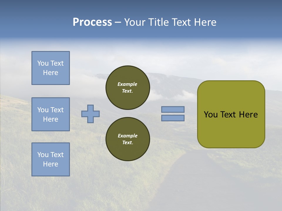 Cloud Pretty Green PowerPoint Template