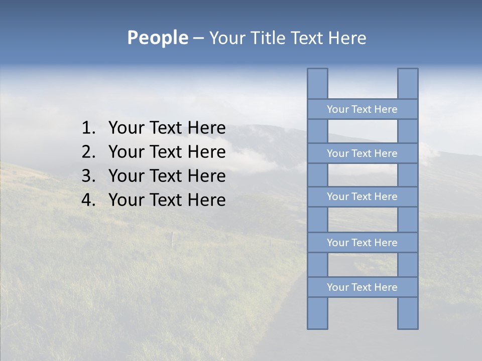 Cloud Pretty Green PowerPoint Template