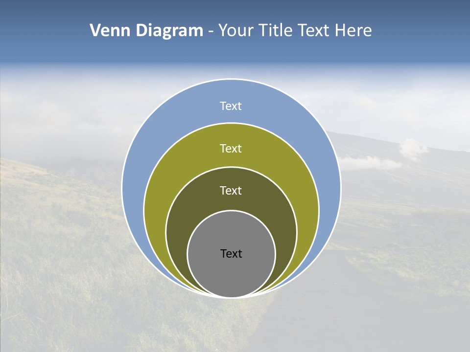 Cloud Pretty Green PowerPoint Template