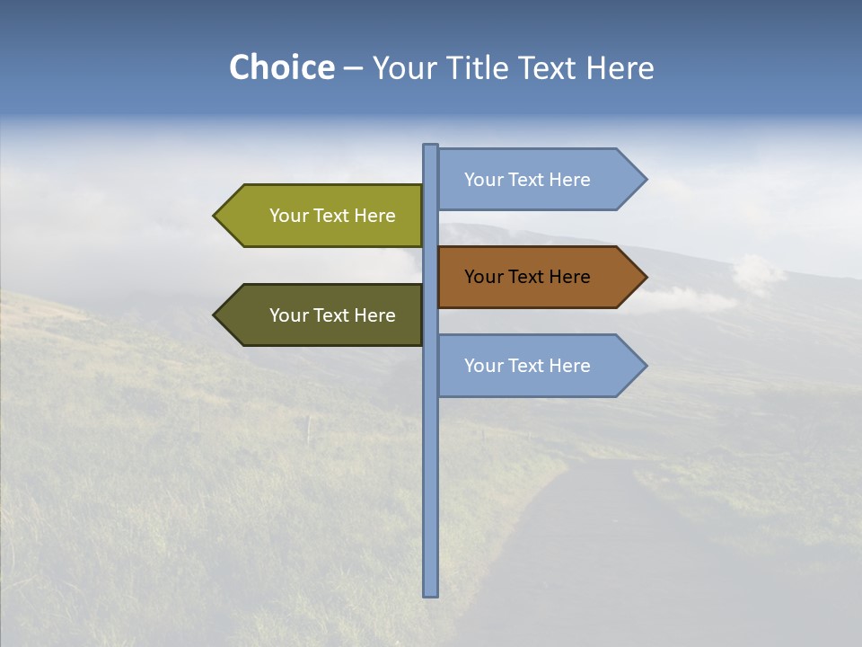 Cloud Pretty Green PowerPoint Template