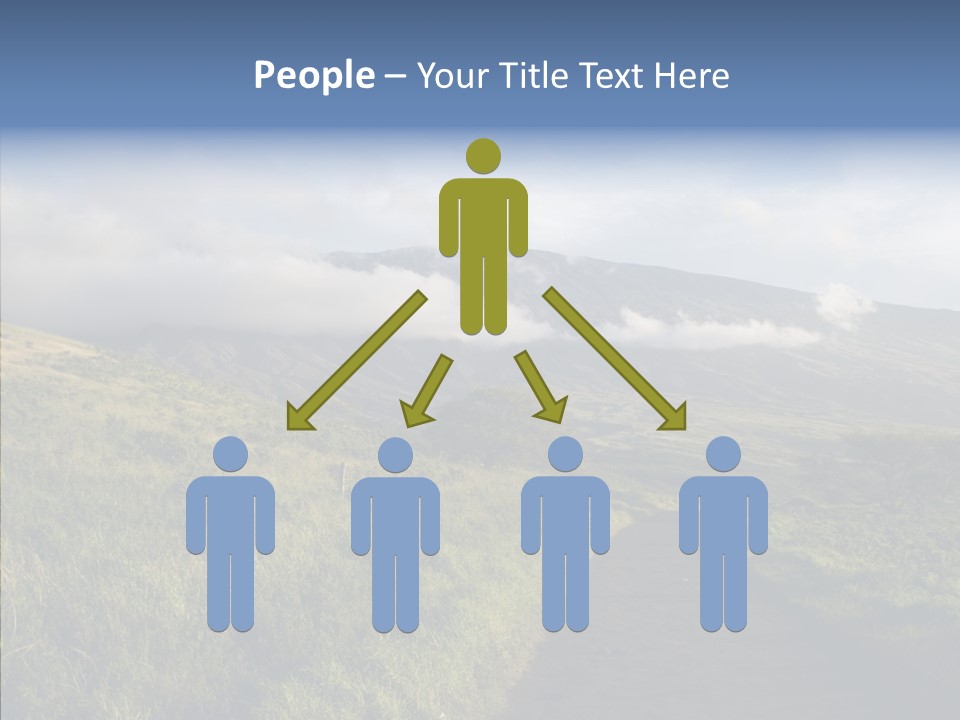 Cloud Pretty Green PowerPoint Template