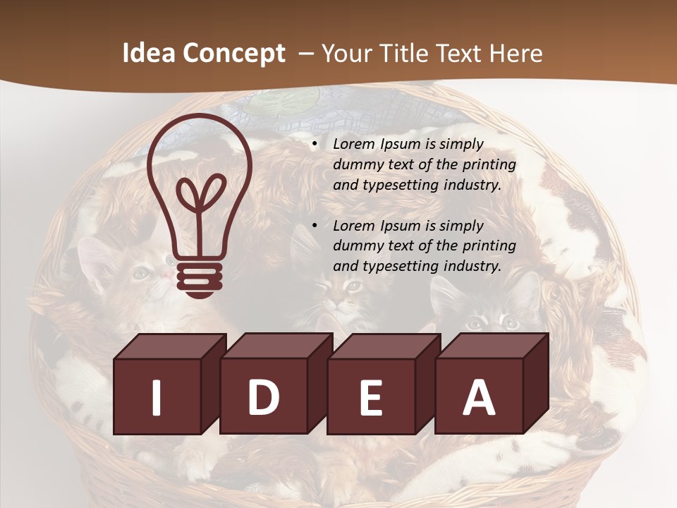 Whisker Breed Cat PowerPoint Template