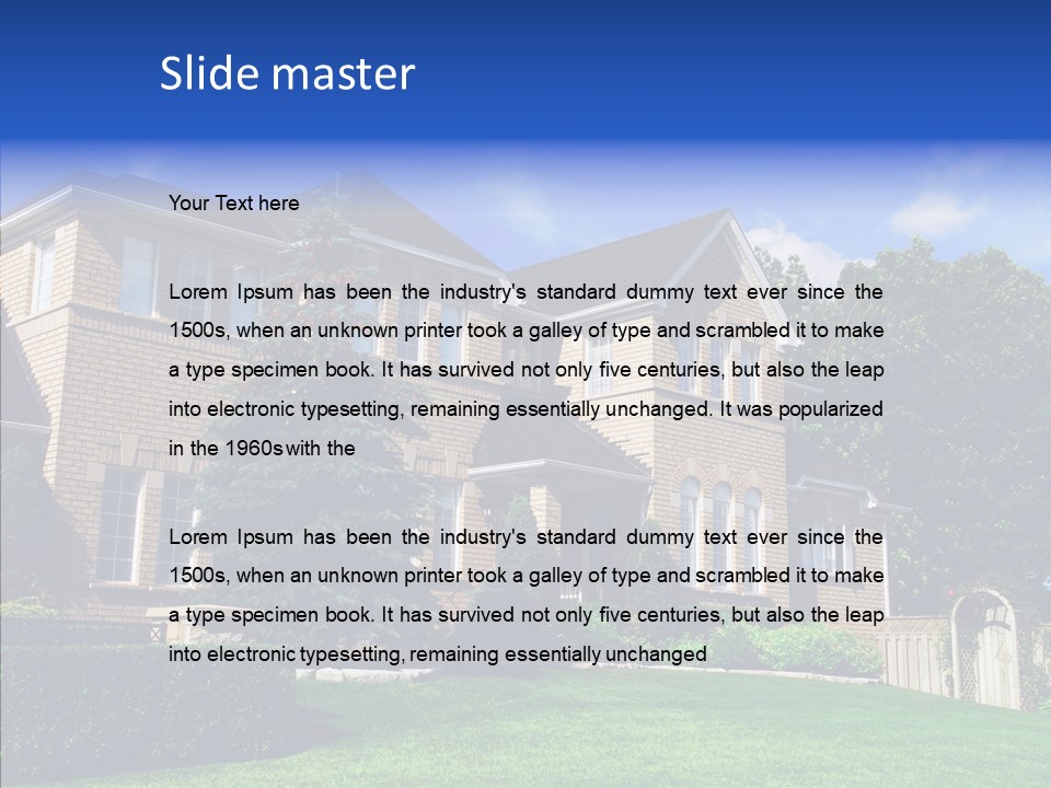 Home Large Spacious PowerPoint Template