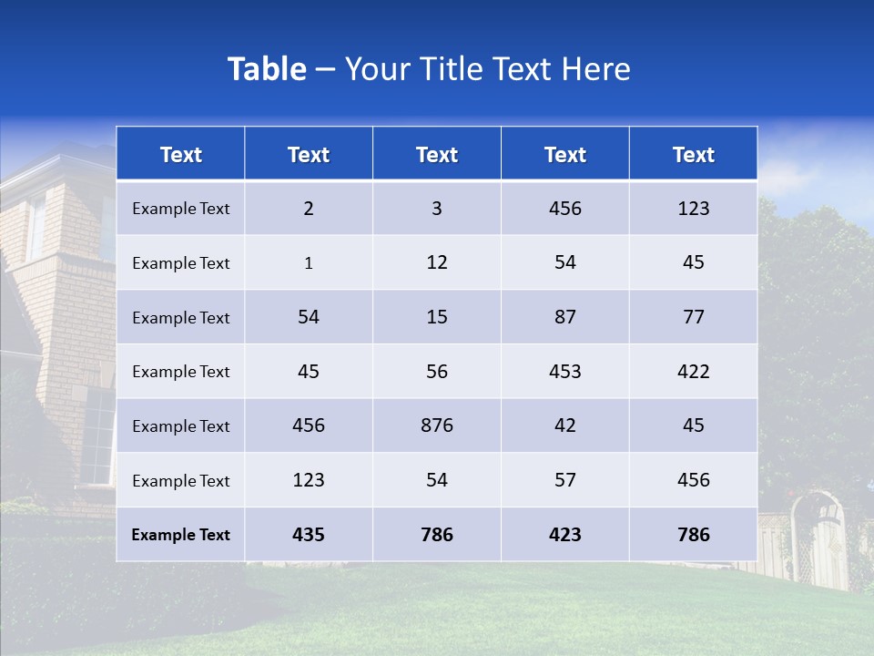 Home Large Spacious PowerPoint Template