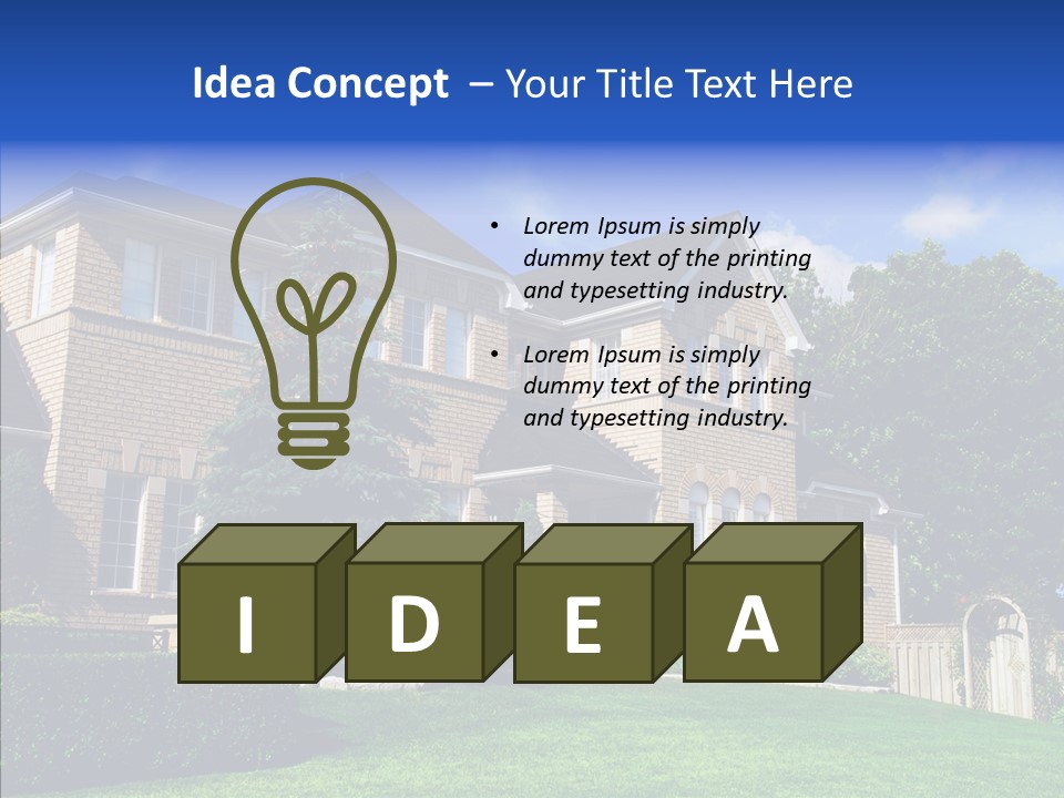 Home Large Spacious PowerPoint Template