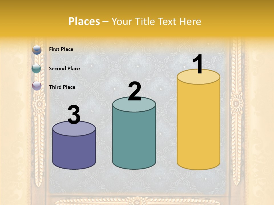 Border Textile Style PowerPoint Template