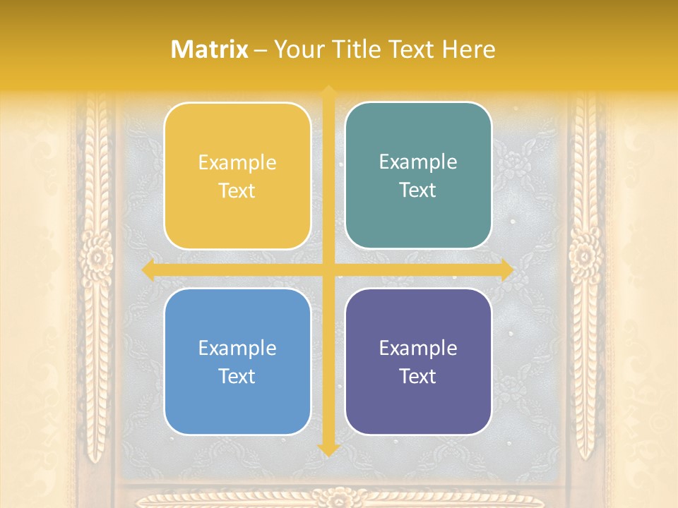 Border Textile Style PowerPoint Template