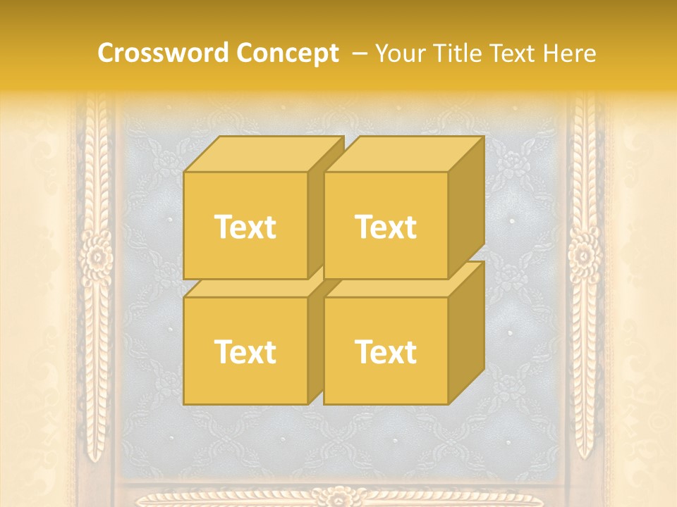 Border Textile Style PowerPoint Template