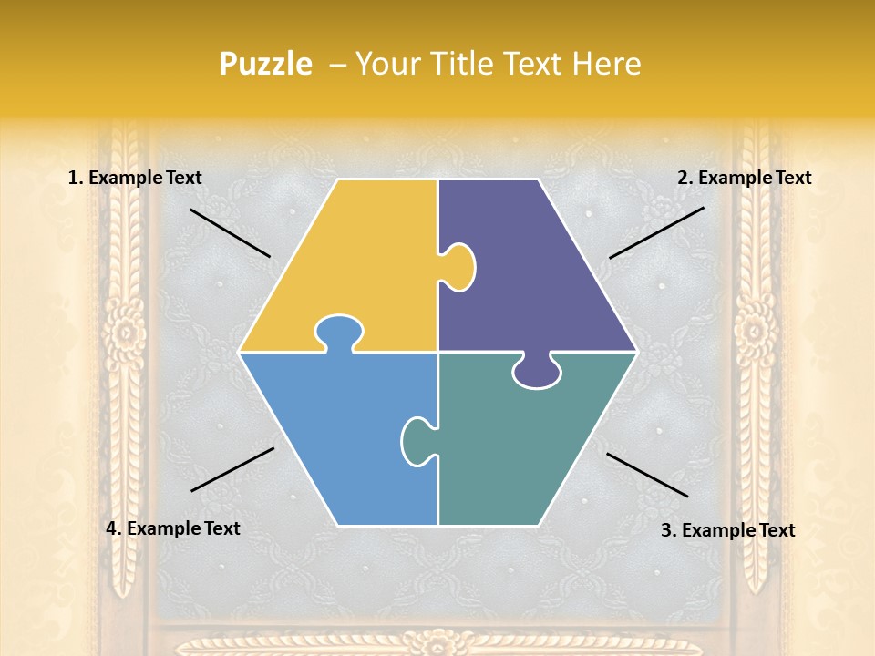 Border Textile Style PowerPoint Template