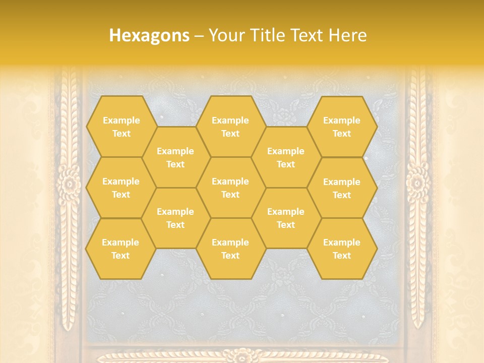 Border Textile Style PowerPoint Template