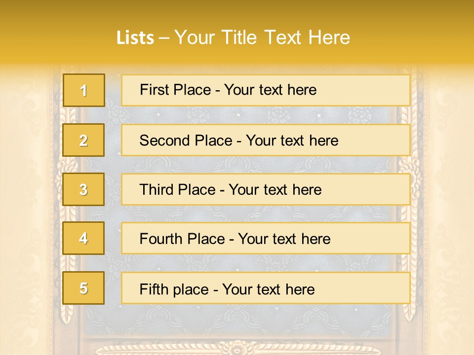 Border Textile Style PowerPoint Template