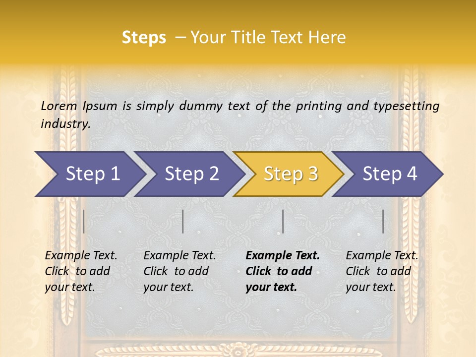 Border Textile Style PowerPoint Template