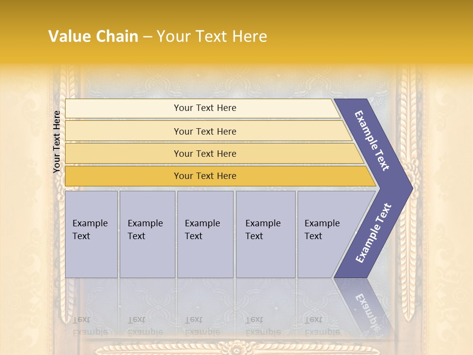 Border Textile Style PowerPoint Template