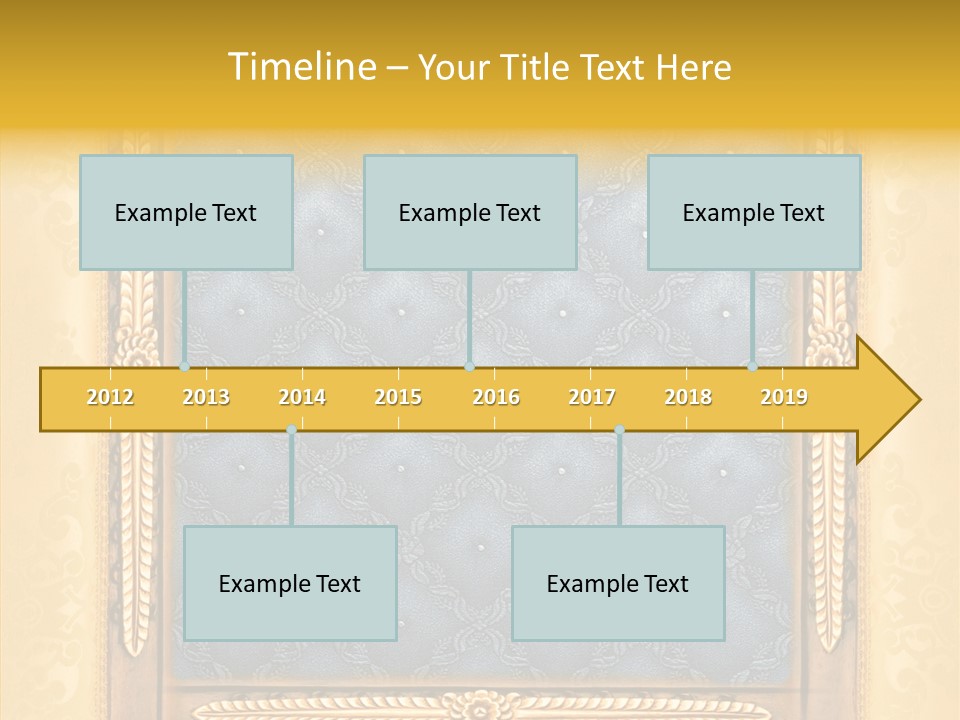 Border Textile Style PowerPoint Template