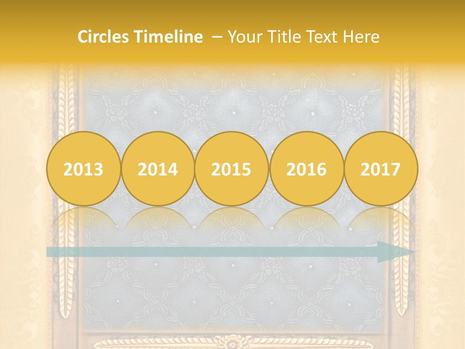 Border Textile Style PowerPoint Template