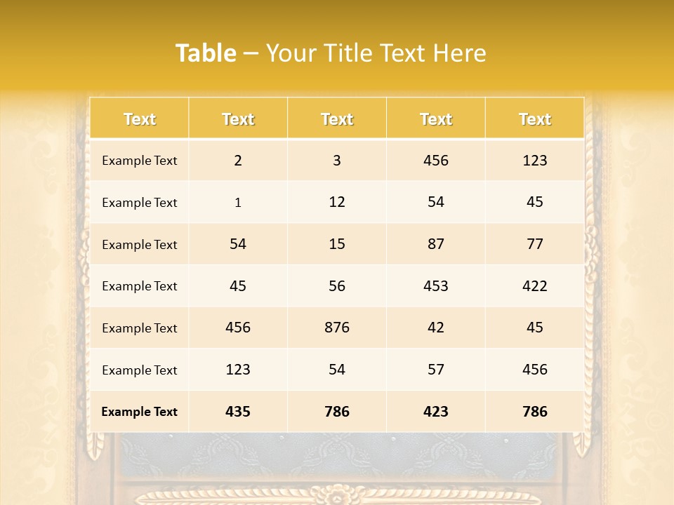 Border Textile Style PowerPoint Template