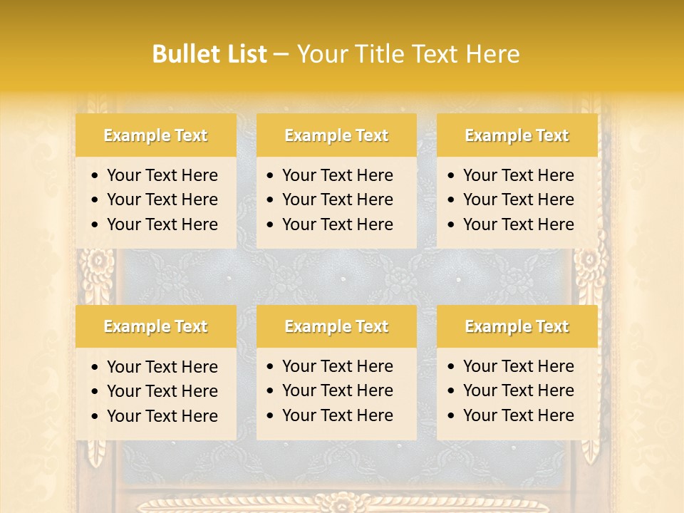 Border Textile Style PowerPoint Template