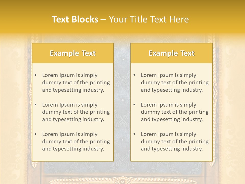 Border Textile Style PowerPoint Template