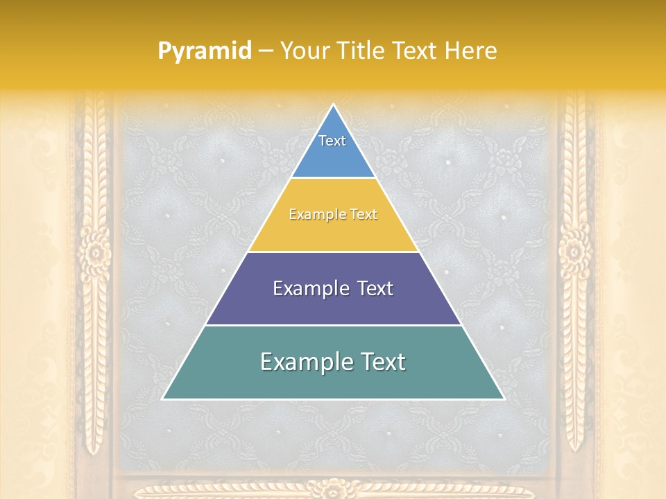 Border Textile Style PowerPoint Template