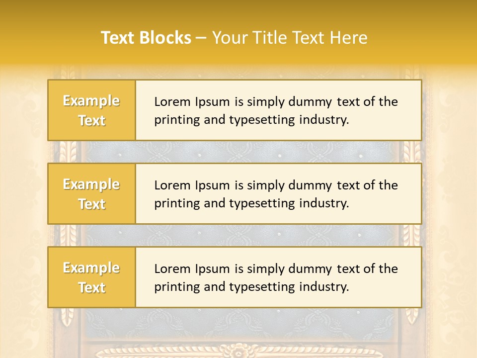 Border Textile Style PowerPoint Template